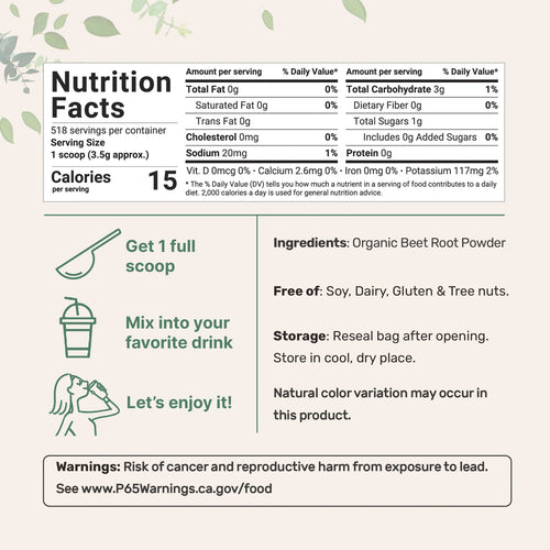 Mikro Ingredients Organic Beet Root Powder